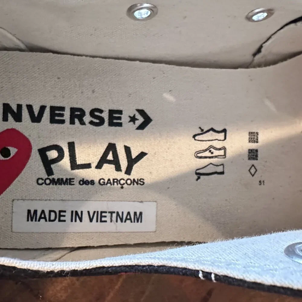 Comme Des Garcons Play- Converse low top sneaker. - Picture 4 of 13